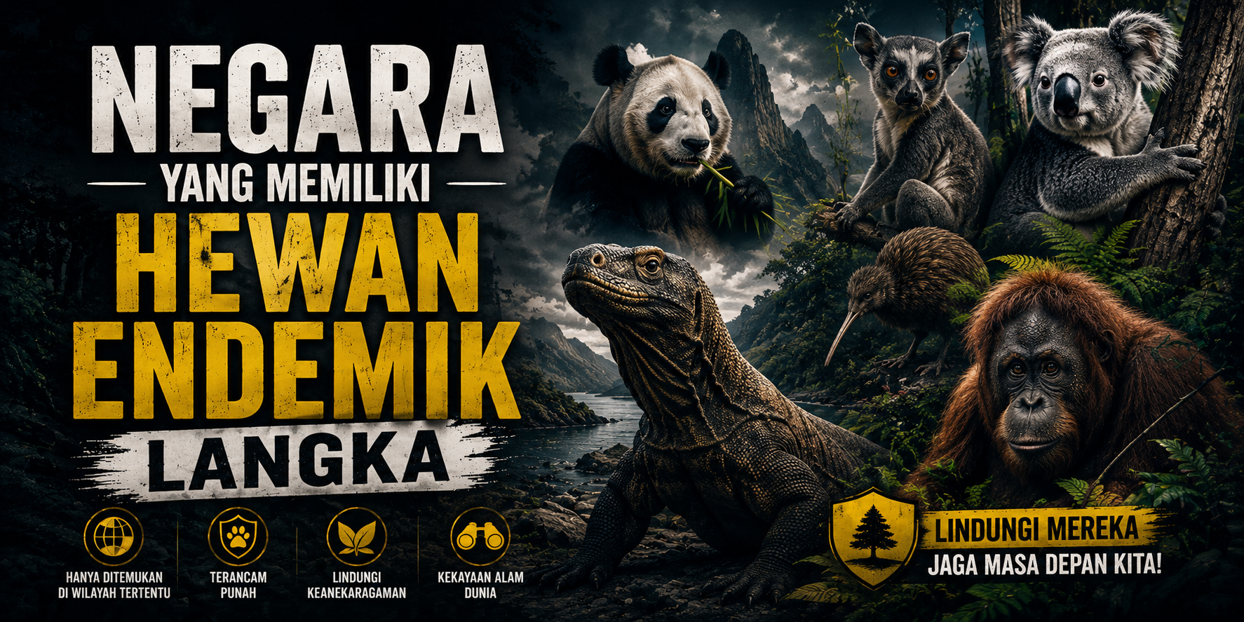 Negara yang Memiliki Hewan Endemik Langka